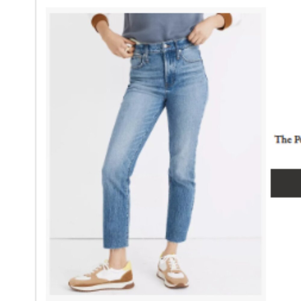 Madewell - The Perfect Vintage Jean Enmore Wash: Raw-Hem Edition MB406 | Size 23